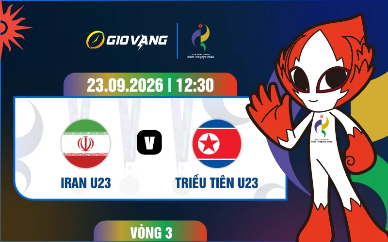 Soi kèo U23 Iran vs U23 Triều Tiên 12h30 ngày 23/9/2026 – ASIAD 2026