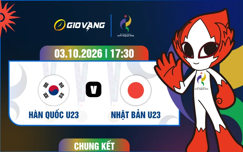 Soi kèo U23 Hàn Quốc vs U23 Nhật Bản 17h30 ngày 03/10/2026 – ASIAD 2026